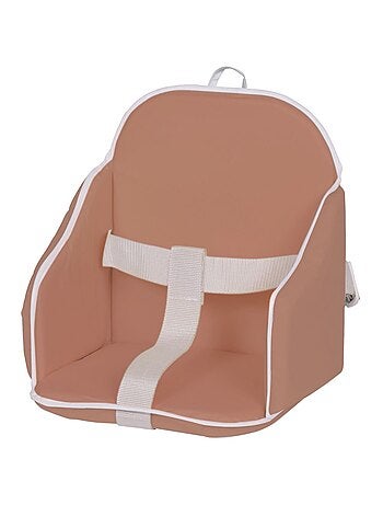 Candide - Coussin de chaise PVC avec sangles gris/blanc