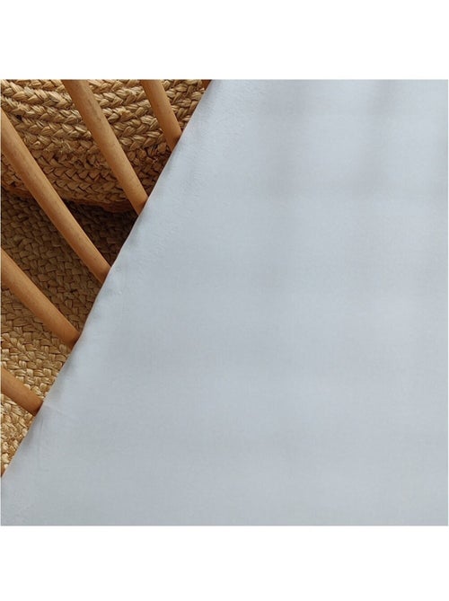 Candide - Drap housse Jersey coton 60x120cm Bleu ciel - Kiabi