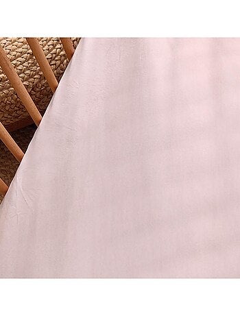 Candide - Drap housse Jersey coton 60x120cm Rose
