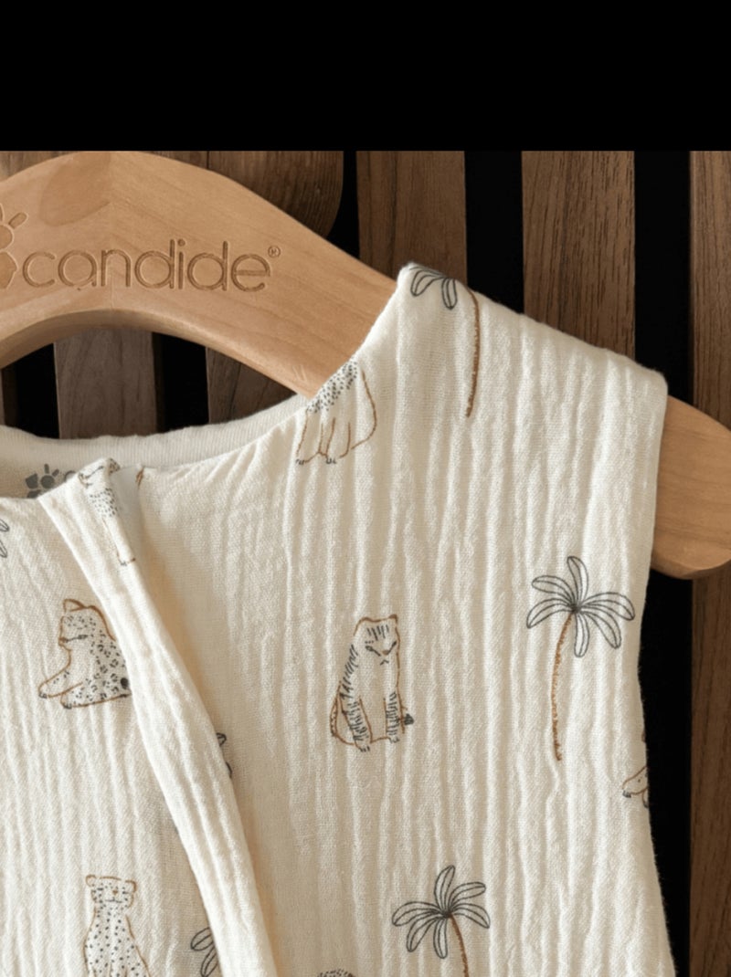 Candide - Gigoteuse été 9-24 mois Léo & Maya - 90 cm Bleu Ecru - Kiabi