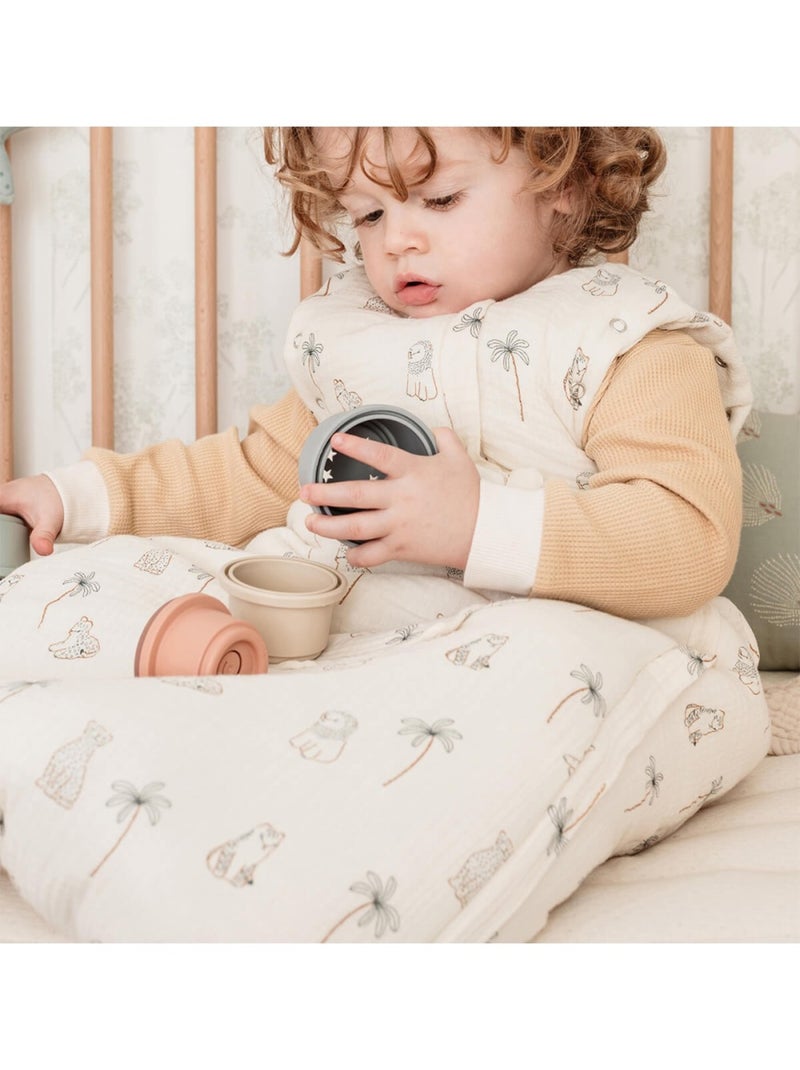 Candide - Gigoteuse nomade 9-24 mois à manches amovibles Léo & Maya 90 cm + Trousse Beige - Kiabi