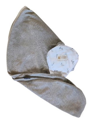 Candide - Housse coussin d'allaitement et de grossesse Multirelax® Gris chiné/Lapins