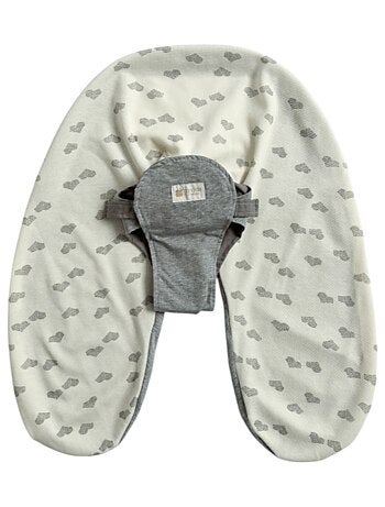 Candide - Housse coussin d'allaitement et de grossesse Multirelax® jersey cœurs/gris