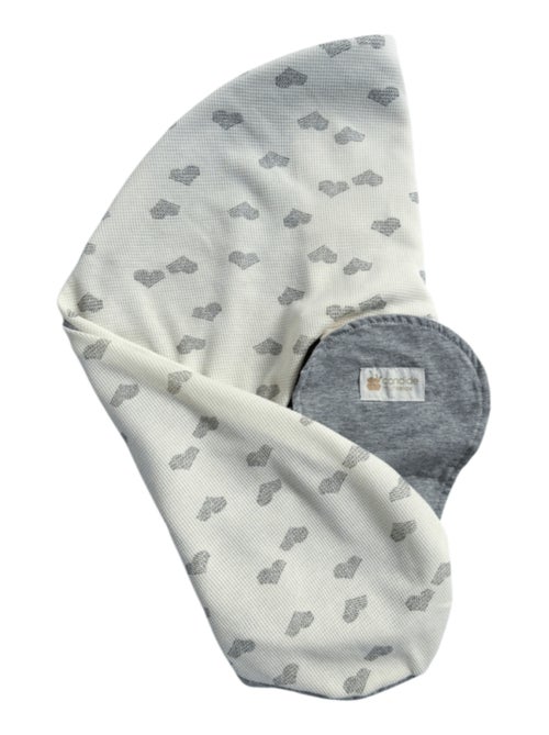 Candide - Housse coussin d'allaitement et de grossesse Multirelax® jersey cœurs/gris - Kiabi