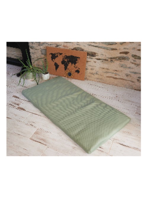 Candide - Matelas bébé de voyage 60x120cm vert olive - Kiabi