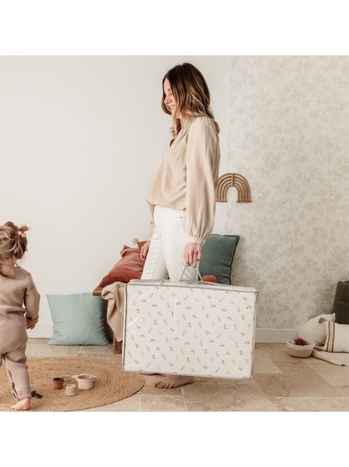 Candide - Matelas bébé pliant 3 parties 60x120 cm - Lapins - Kiabi