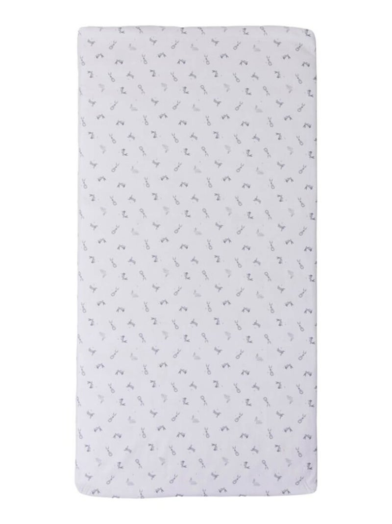 Candide - Matelas de voyage - Lapins Gris Blanc - Kiabi