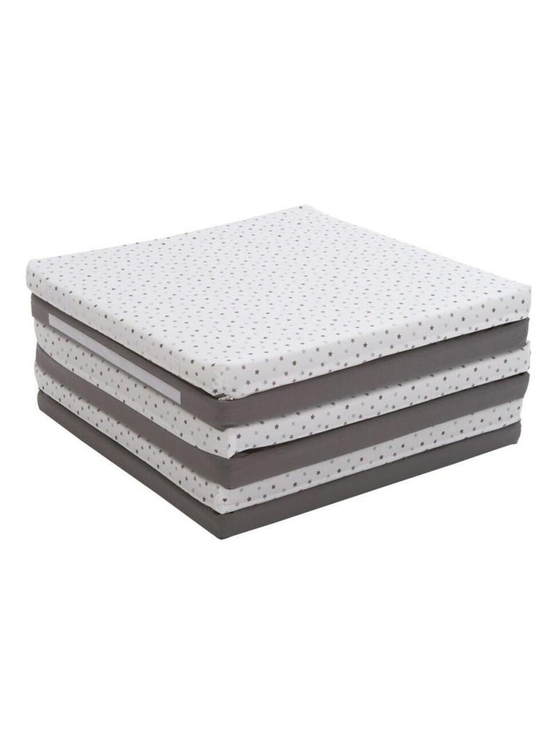Candide - Maxi tapis de jeu b?b? Etoiles grises Blanc Gris - Kiabi