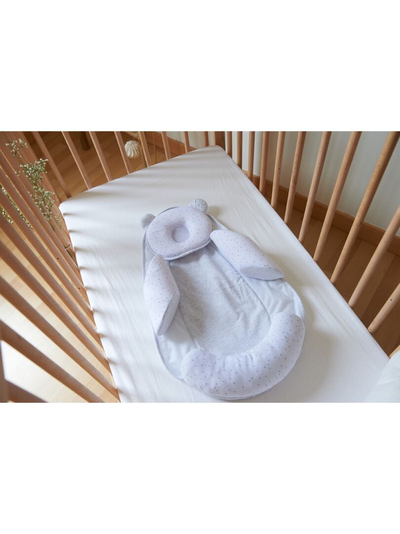 Candide - Matelas bébé pliant 3 parties 60x120cm camel fleuri