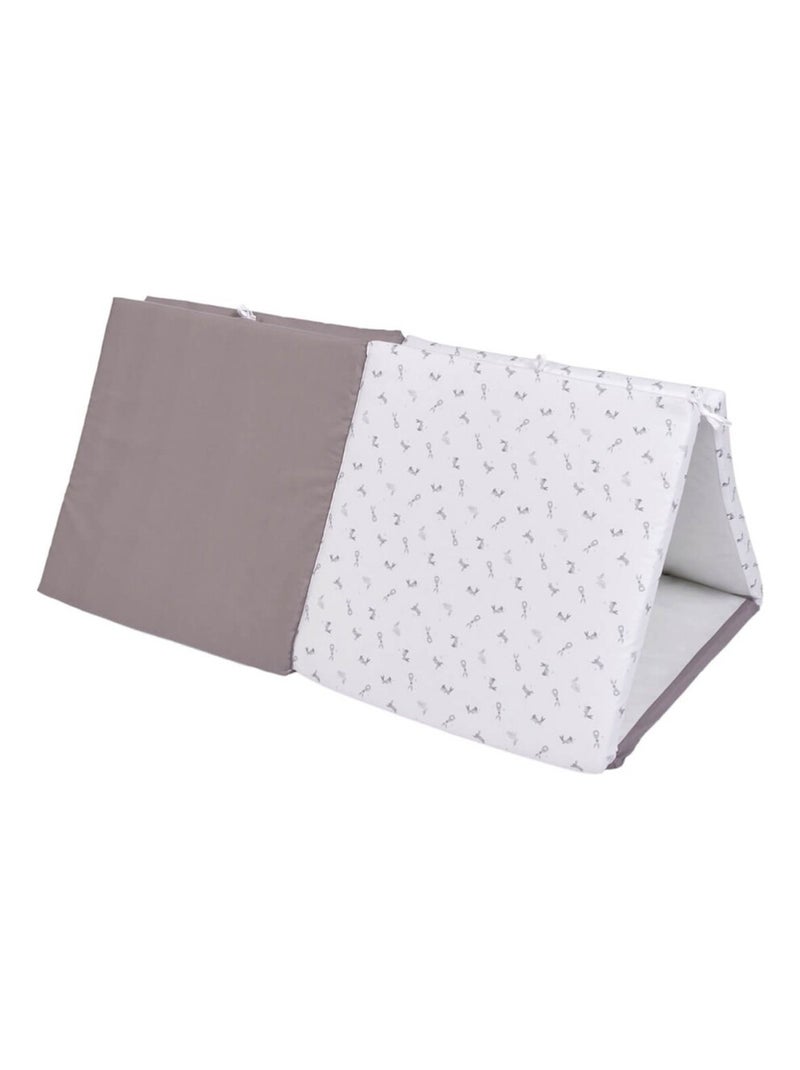 Candide - Tapis de motricité XL Lapins Gris Blanc - Kiabi