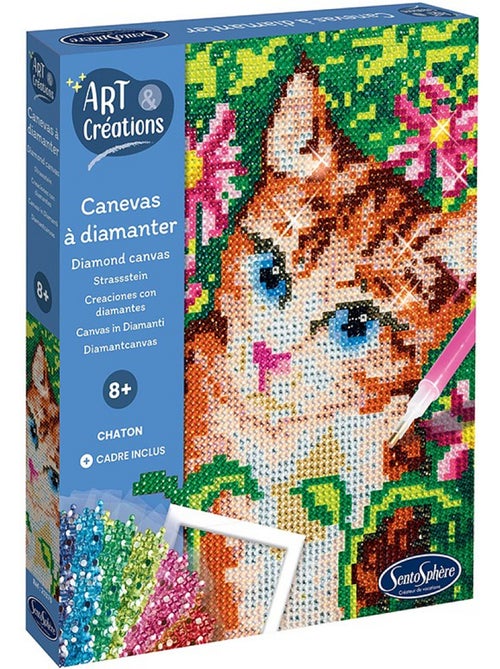 Canevas a diamanter - chaton - Kiabi