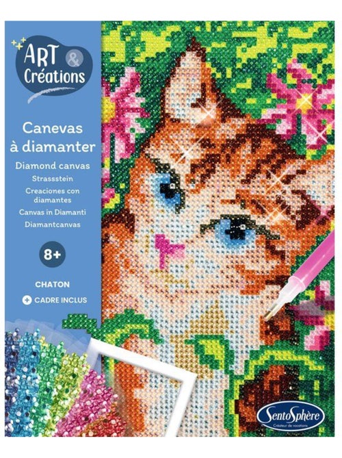 Canevas a diamanter - chaton - Kiabi
