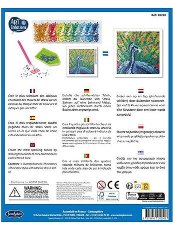 Canevas à diamanter - Paon