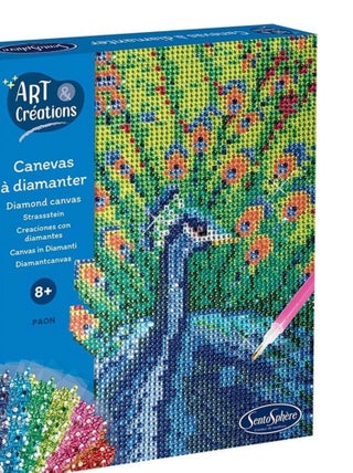 Canevas à diamanter - Paon