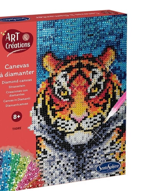 Canevas à diamanter - tigre - Kiabi