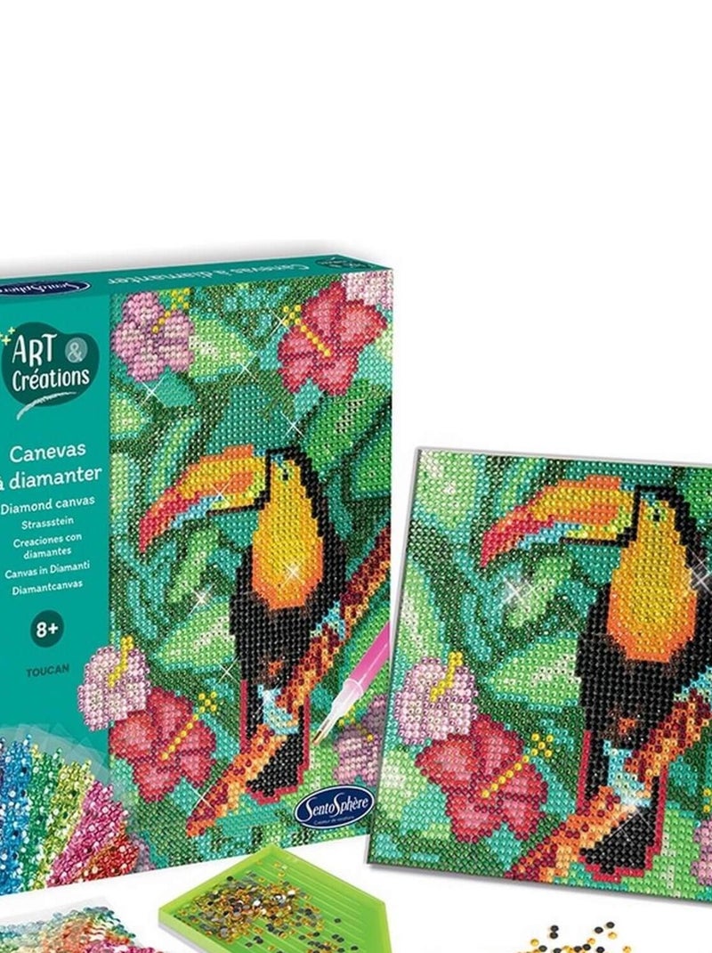Canevas à diamanter - toucan N/A - Kiabi
