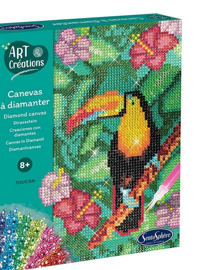 Canevas à diamanter - toucan N/A - Kiabi