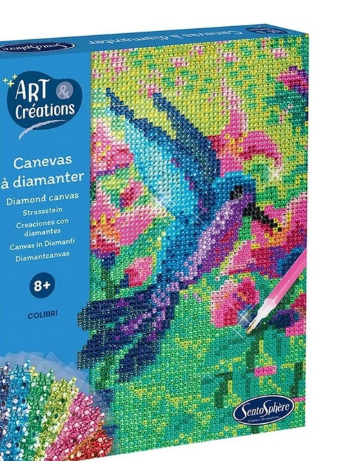 Canevas à diamanter -colibris - Kiabi