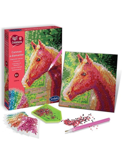 Canevas à diamanter Art & Créations : Cheval - Kiabi