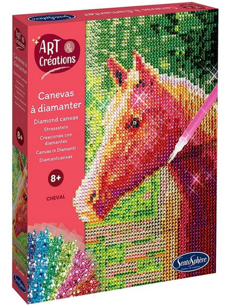 Canevas à diamanter Art & Créations : Cheval Beige - Kiabi