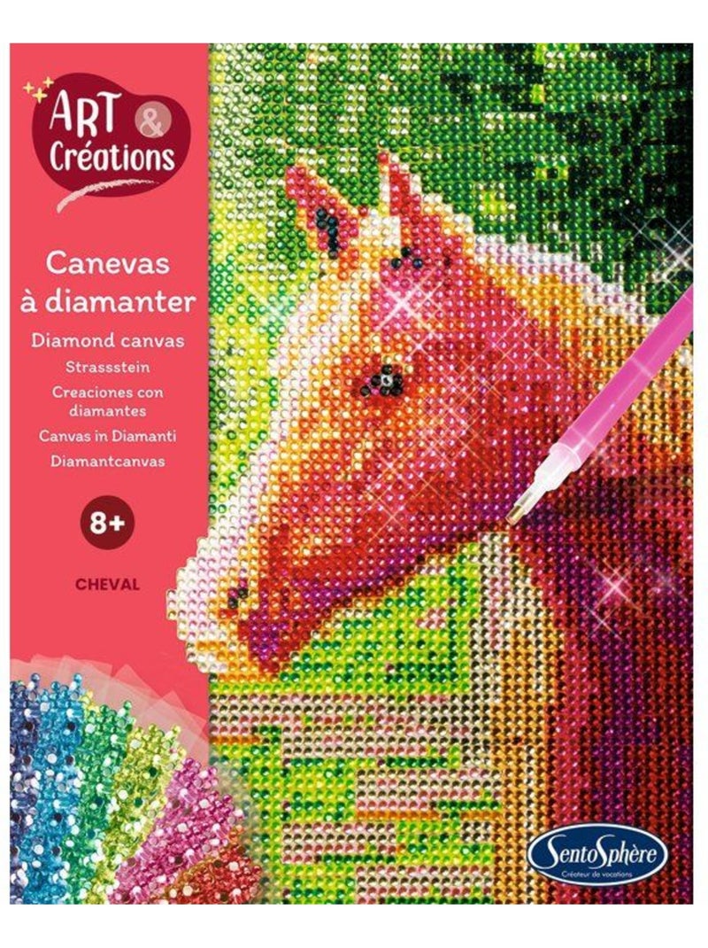 Canevas à diamanter Art & Créations : Cheval Beige - Kiabi