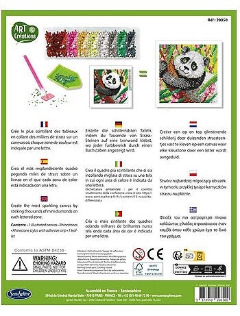 Canevas à diamanter Art & Créations : Panda