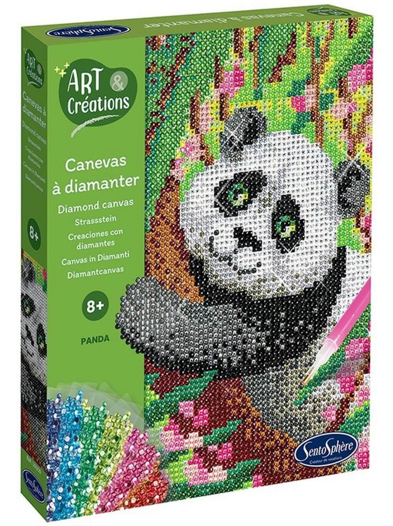 Canevas à diamanter Art & Créations : Panda Vert - Kiabi