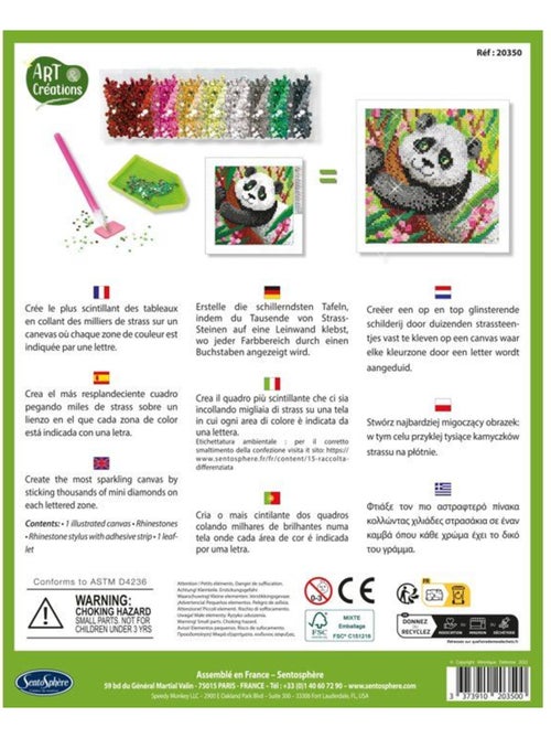 Canevas à diamanter Art & Créations : Panda - Kiabi