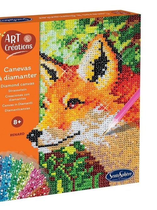 Canevas à diamanter Art & Créations : Renard - Kiabi