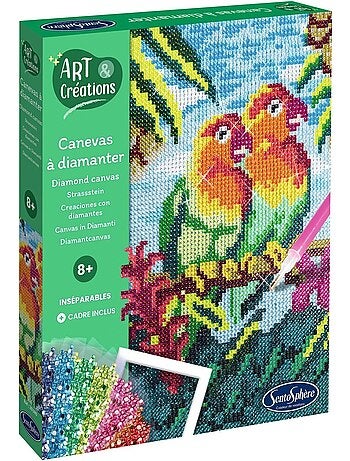 Canevas à diamanter inséparables