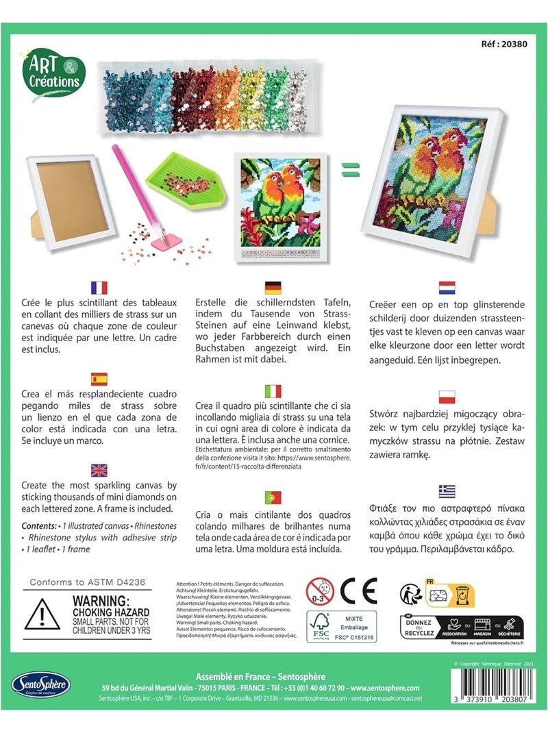 Canevas à diamanter inséparables Vert - Kiabi