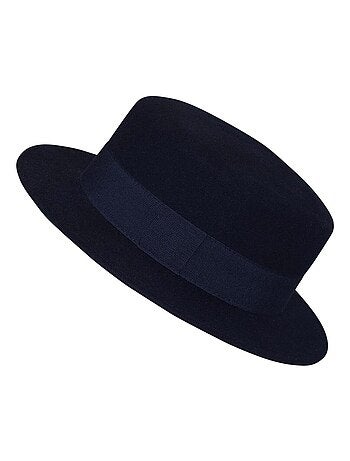 Canotier feutre de laine CLEMENTINE