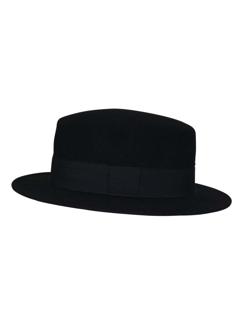 Canotier feutre de laine CLEMENTINE Noir - Kiabi