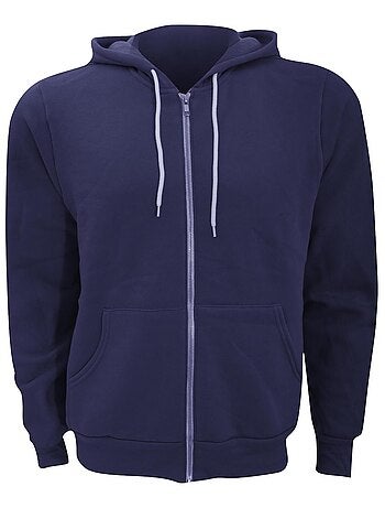 Canvas - Sweat à capuche et fermeture zippée