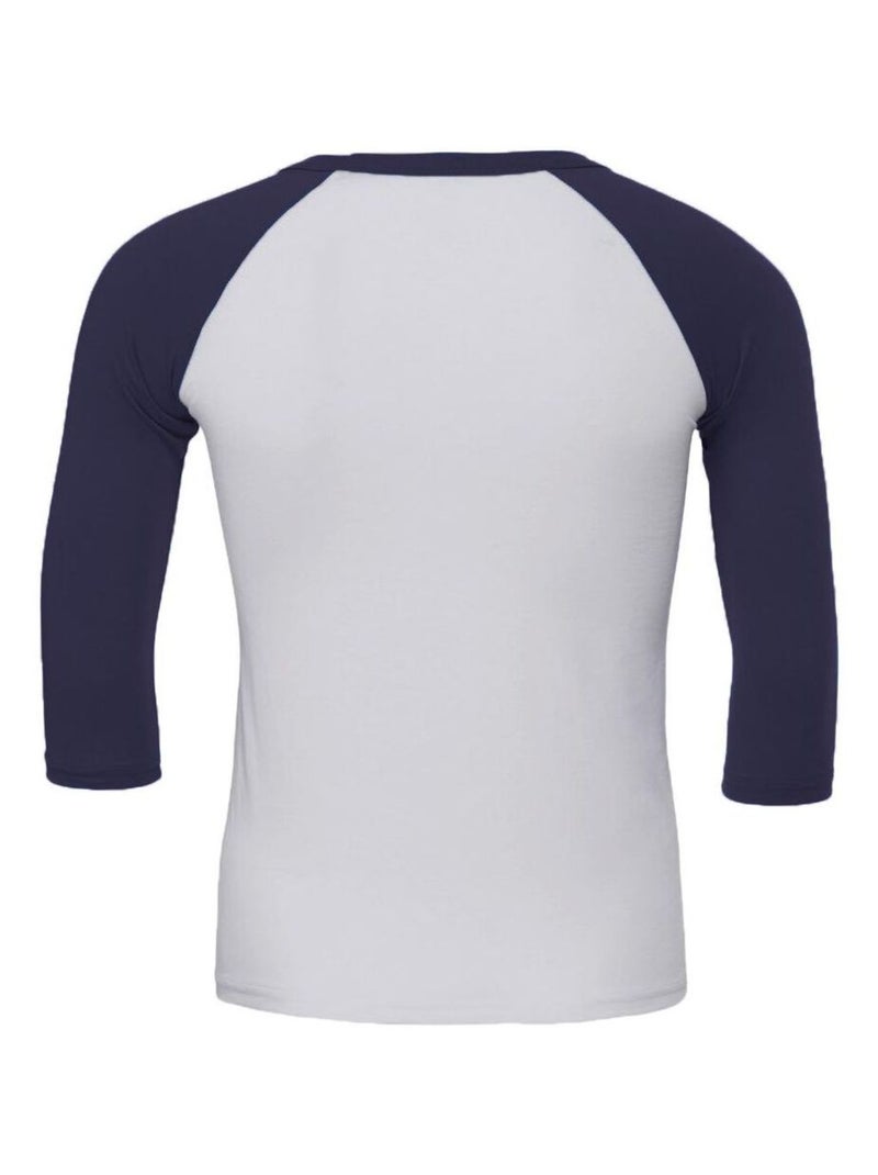 Canvas - T-shirt de baseball à manches 3/4 Blanc cassé - Kiabi