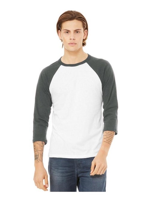 Canvas - T-shirt de baseball à manches 3/4 - Kiabi