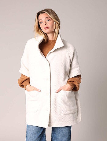 Cape ample en tissu texturé
'Deeluxe'