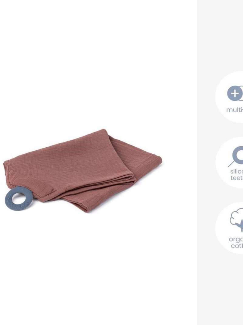 Cape d'allaitement MOM'N PLAY avec Anneau en silicone 'Doomoo' Orange - Kiabi