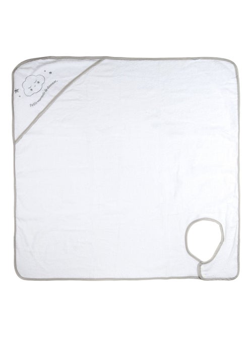 Cape de bain 100% coton avec attache cou - Kiabi Cape de bain 100% coton avec attache cou - Kiabi