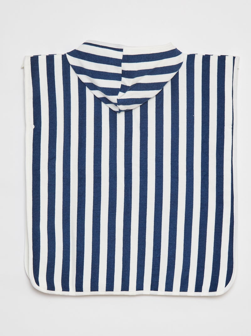 Cape de bain à capuche BLEU - Kiabi