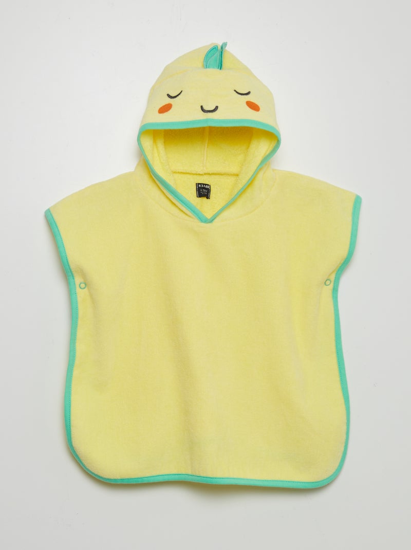 Cape de bain à capuche Jaune - Kiabi