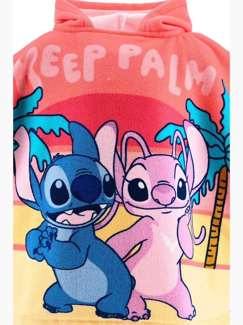 Cape de Bain à Capuche Lilo & Stitch   | Licence Officielle Rose - Kiabi