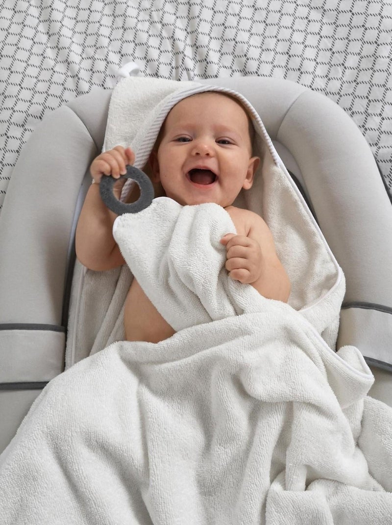 Cape de bain avec anneau dentition 'Doomoo' Blanc - Kiabi