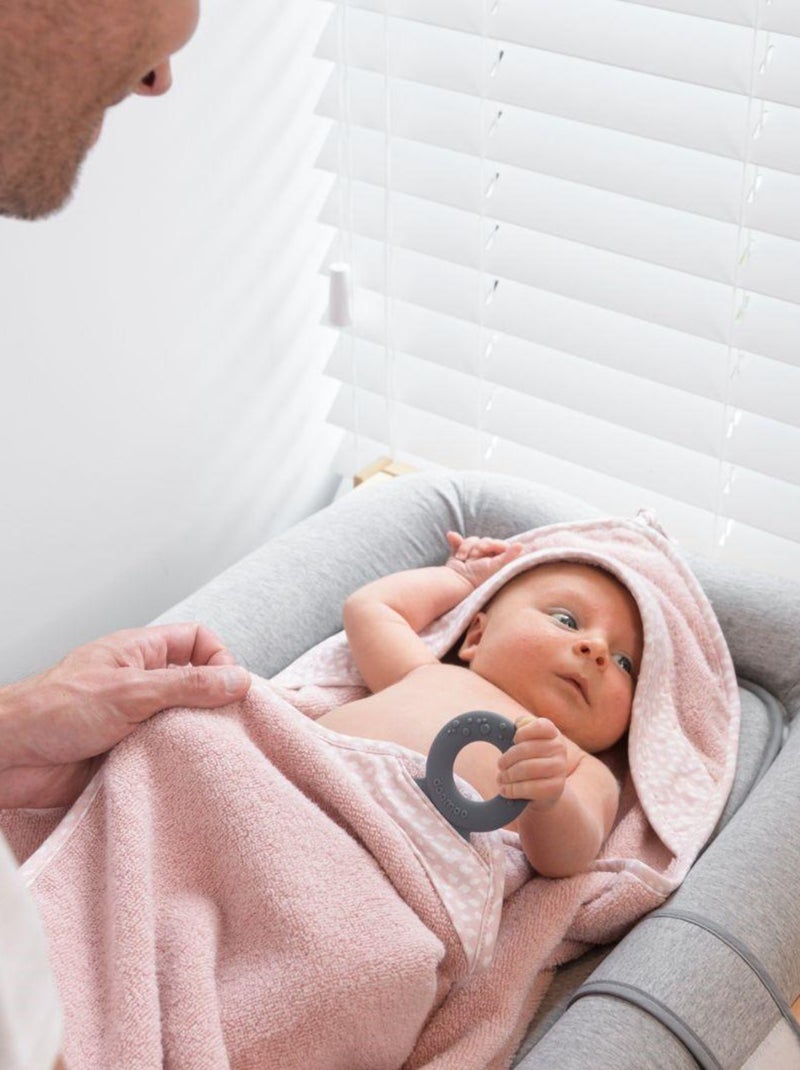 Cape de bain avec anneau dentition 'Doomoo' Rose - Kiabi