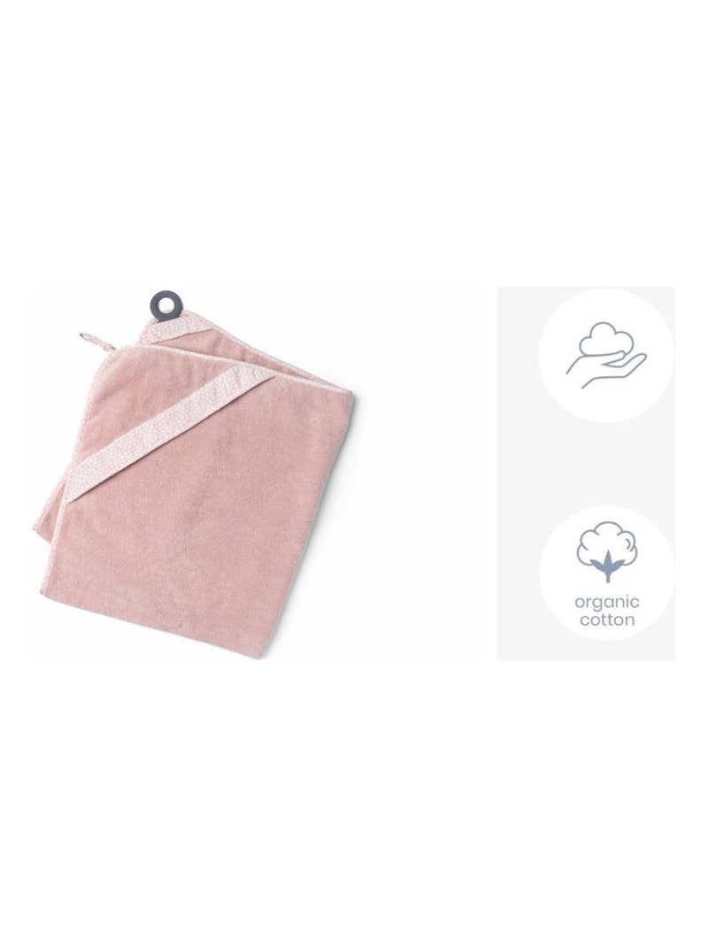 Cape de bain avec anneau dentition 'Doomoo' Rose - Kiabi