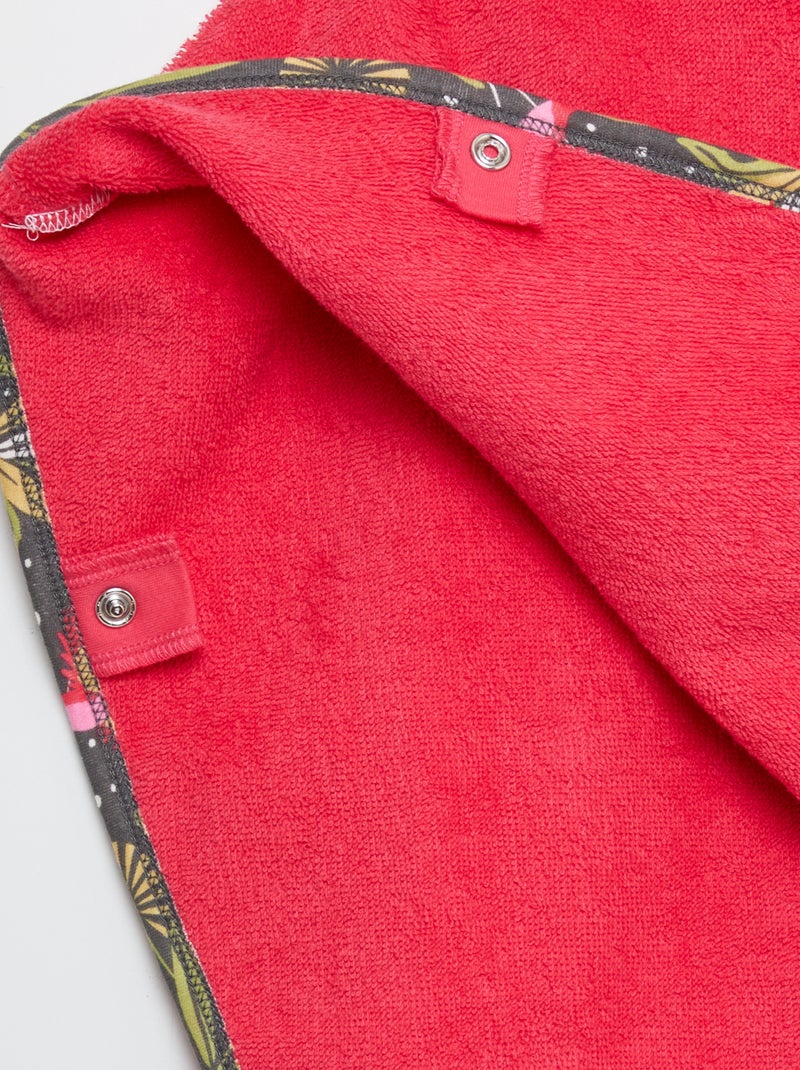 Cape de bain avec capuche et imprimé 'Petit Béguin' ROSE - Kiabi