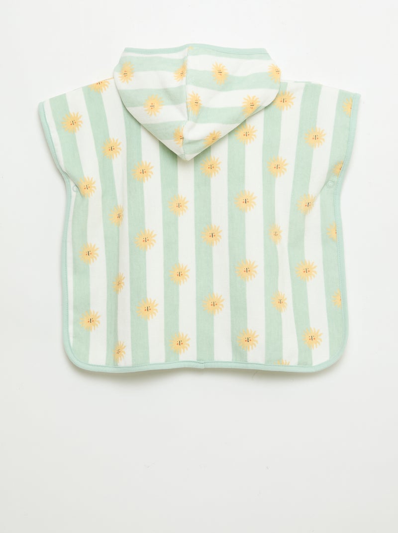 Cape de bain avec capuche Vert - Kiabi