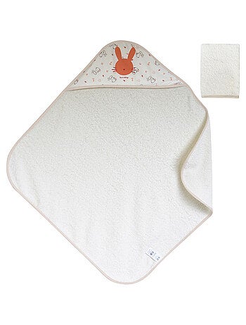 Cape de bain avec gant laurenza eponge
