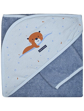 CAPE DE BAIN AVEC GANT MERWANE EPONGE AVEC GANT
