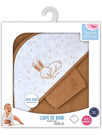 CAPE DE BAIN AVEC GANT NOAM EPONGE